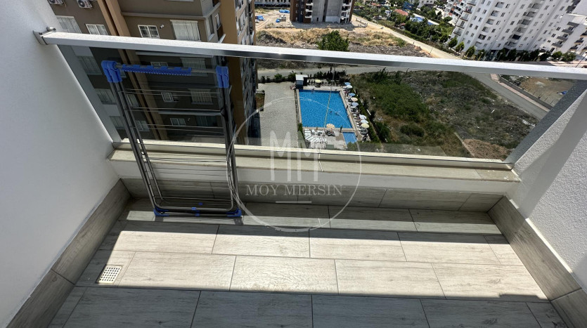 Квартира 2+1 с видом на море в Тедже Мерсин