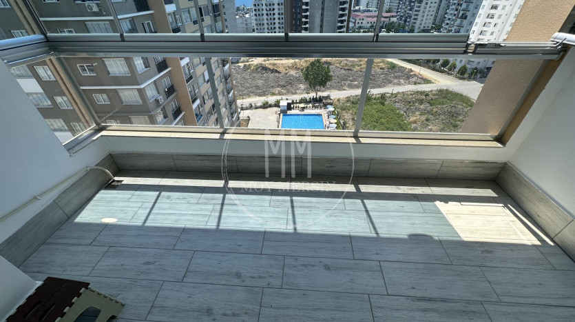 Квартира 2+1 с видом на море в Тедже Мерсин