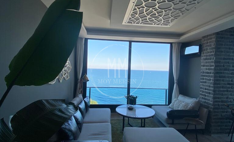 Квартира 3+1 с ПАНОРАМНЫМ видом на море Тедже Мерсин