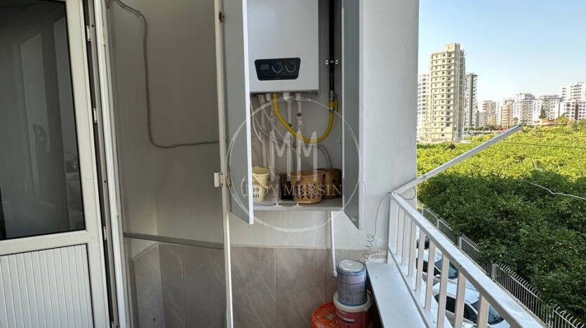 Квартира 3+1 в районе Тедже с видом на бассейн и море