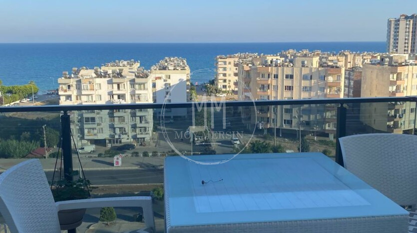 Квартира 2+1 с мебелью и техникой с видом на море