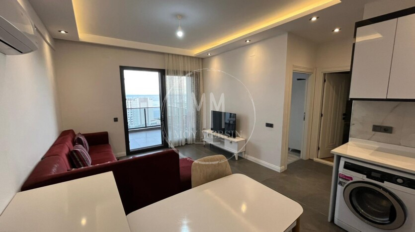 Квартира 1+1 с прекрасным видом на море в районе Аяш Эрдемли Мерсин.