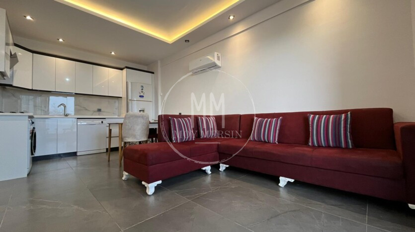 Квартира 1+1 с прекрасным видом на море в районе Аяш Эрдемли Мерсин.